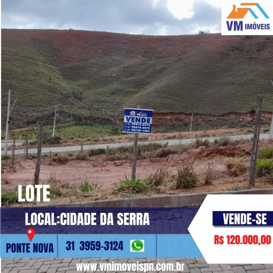 LOTE 24 QUADRA G CIDADE DA SERRA