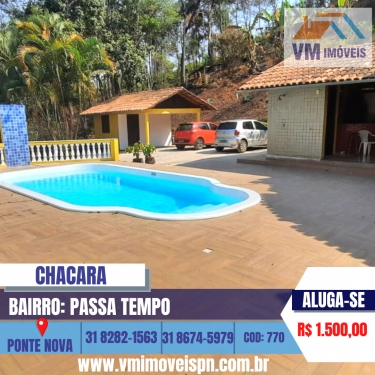 CHACARA NO PASSA TEMPO